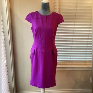 Tahari Ponte Cap Sleeve Dress Size 6
